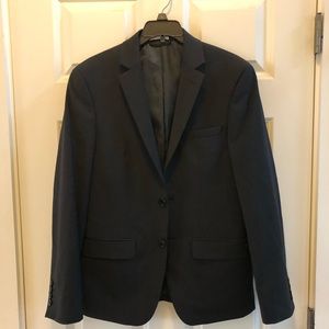 Mens black suit jacket size 36S